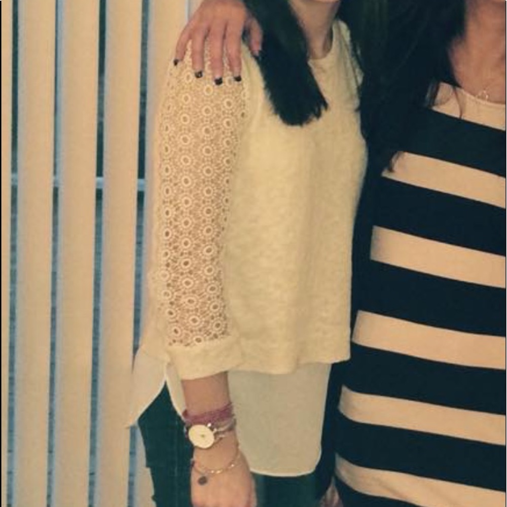 Lucky Brand Cream Top